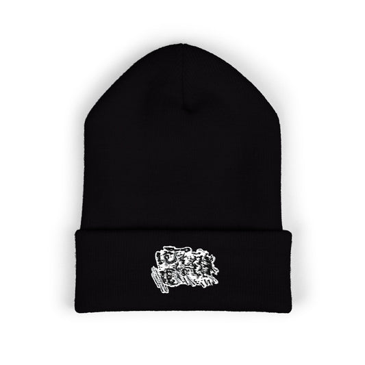 Embroidered PHACE Cuffed Beanie — Streetwear Knit Hat