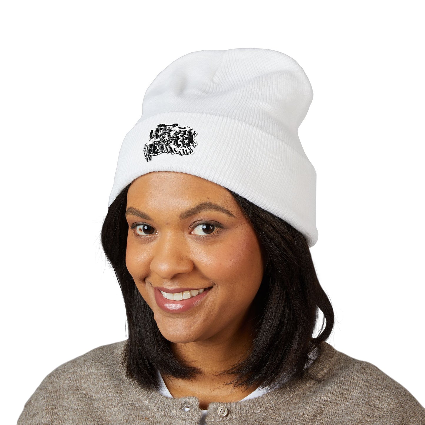 Embroidered PHACE Cuffed Beanie — Streetwear Knit Hat