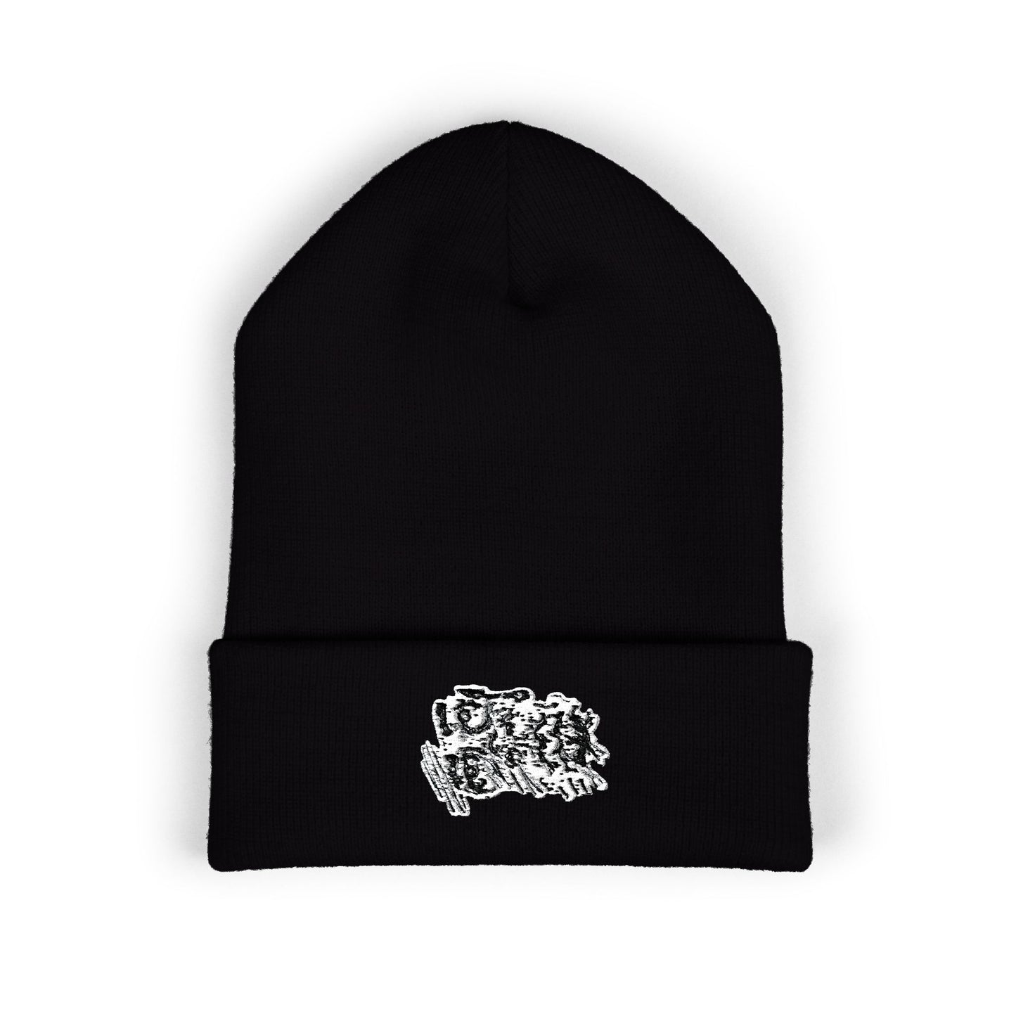 Embroidered PHACE Cuffed Beanie — Streetwear Knit Hat
